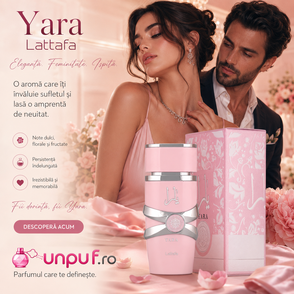 Lattafa Yara parfum pentru femei, aromă feminină, dulce și memorabilă